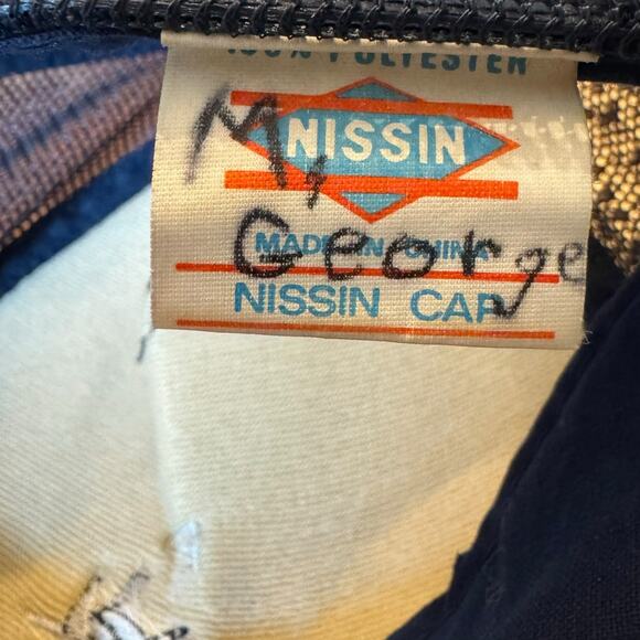 VTG F-15 Fighter Jet Trucker Hat Navy Blue Snapback Mesh Cap Military Aviation - Picture 6 of 8